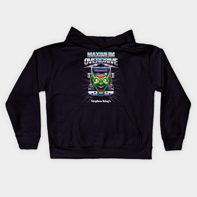 Maximum Overdrive Goblin Truck Kids Hoodie by Scud"